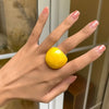 Jewelry Accessories Exaggerated Acrylic Ring Classic Geometric Ring Candy Color Resin Big Dome Plain Ring Girl - Image 4