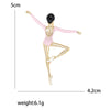 Enamel Ballerina Brooches for Women Pearl Elf Pins Rhinestone Girls Banquet Party Backpack Gift Jewelry Accessories - Image 27