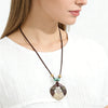 Long Chain Geometric Pendant Wooden Necklaces Pendants Sweater Necklaces Handmade Jewelry Gifts For Women - Image 14