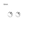 1 Pair 6-12mm Black Stainless Steel Magnetic Fake Gauges Earring Studs for Men Women Non Pierced Earrings - Image 8