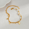 Stainless Steel Star Moon Sparkling Zircon Bracelet Geometric Double Layer Bracelet Party Gift Women Jewelry - Image 11