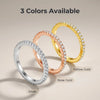 D Full Ring for Women Sparkling Wedding Engagement Silver Jewelry Classic Ring Gifts - Image 3