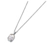 Sparkling Stainless Steel Geometric Square Cubic Zirconia Crystal Pendant Necklace Jewelry For Women - Image 15