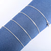 Stainless Steel Cable Chain Necklace in 0.8 mm 1.1 mm and 1.5 mm Widths - Image 12
