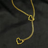 Heart O-ring Long Chain For Women Men Punk Rock Necklace Stainless Steel Key Lock Necklaces Adjustable Y-Necklace Jewelry Gift - Image 2