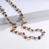 Multicolor Irregular Bead Necklace with Long Strand Design - Image 4