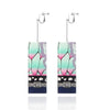Women Acrylic Pink Kamade Zezeko Cosplay Ear Clip Japanese Anime Demon Kamado Tanjiro The Same Sun Long Earring Prop - Image 5