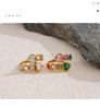 Delicate Cubic Zirconia Heart Stainless Steel Gold Color Adjustable Open Ring Chic Charm Jewelry - Image 19