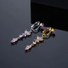 Faux Fake Belly Butterfly Fake Belly Piercing Heart Clip On Umbilical Navel Fake Pircing Moon Star Leaves Cartilage Earring Clip - Image 3