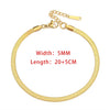 Blade Chain Anklets for Women Gold Color Bracelet on The Leg Stainless Steel Snake Chains Beach Accessories Jewelry - Image 21
