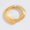 Chunky Heavy Wide Metal Water Drop Bangles for Women Gold Color Open Cuff Thick Irregular Wave Bangle Bracelet Jewelry - Image 12