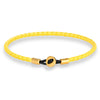 Gold Color Stainless Steel Button Braided Leather Bracelet For Men Women Couple Jewelry Gifts - Image 9