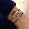 Handmade Black Glass Stone Bracelet Set For Women Bohemian Multilayer Stacked Rice Beaded Link Chain Bangle Jewelry - Image 1