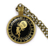 12 Constellation Scorpio Sagittarius Capricorn Aquarius Pendant Antique Bronze Necklace Glass Dome Zodiac Jewelry For Gift - Image 4