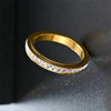 Stainless Steel Rotatable Ring with Small Square Diamond Niche Decompression Design Selling Accessory - Image 2
