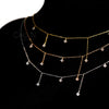 Silver Zircon Star Charms Necklace For Women Choker Elegant Gold Plated O-Chain Necklace Wedding Jewelry - Image 5