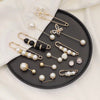 Pearl Brooch Clip with Floral and Colorful Stone Options - Image 5