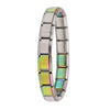 Women's Jewelry 9mm Width Itanlian Elastic Charm Bracelet Stainless Steel Bangle ST - Image 18