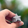Hip Hop Rock Five Star Rings Men Women Rhinestones Zircon Pentagram Rings Women Wedding Party - Image 2