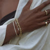 Minimalist Tennis Bracelet with Cubic Zirconia in Gold Tone - Image 5