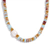 Stone Freshwater Pearl Collar Chain Necklace Stainless Steel Handmade Stylish Beads Jewelry Gift - Image 7