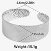 Geometric Chunky Stainless Steel Bracelets Bangles For Women Men Accessories Silver Color Wrist Jewelry No Fade Bangle - Image 9