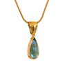 Stylish Green Glass Crystal Water Drop Pendant Necklace for Women 316l Stainless Steel Cast Gold Color Jewelry - Image 7