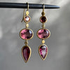 Bohemian Three-Layer Drop Artificial Gemstone Long Pendant Women's Earrings, Suitable for Formal Events or Dates - Image 1