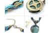Multilayer Beads Chain Crystal Gem Stone Pendant Necklaces Boho Statement Jewelry - Image 24