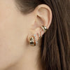 Gold Color Big Hoop Earrings for Women Zircon Star Round Circle Piercing Earrings Party Jewelry Accessories - Image 2