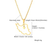 Islamic Republic of Iran Map Pendant Necklace Stainless Steel Gold/Silver Color Men Women Country Map Jewelry Gift - Image 7