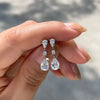Pear Cubic Zirconia Drop Earrings for Women Dainty Ear Accessories Simple Elegant Bridal Wedding Earrings Jewelry - Image 2