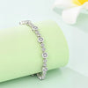 Silver Bracelet Bangles Shining Zircon Charms Bracelets For Woman Wedding Jewelry Memorial Day Gifts - Image 2