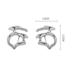 Irregular Metal Earrings European and American Style Personality Stud Earrings Ms Girl Travel Wedding Accessories 2023