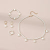French High Pearl Jewelry Children's Light Niche Design Sense Necklace Bracelet Ring Earrings Jewelry 4 suit - Image 1
