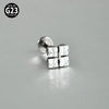 1PC Titanium Zircon Flower Rook Helix Stud Tragus Cartilage Earring Lobe Labret Piercing Jewelry 16G - Image 12