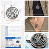 Wolf Tooth Hexagon-shape Maze Pendant Summer Jewelry Vintage Silver Gift For Women Men - Image 2