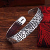 Ethnic Style auspicious Bracelet silver Embossed Design Black Retro Ruyi bangles Banquet Jewelry - Image 1