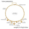 Zircon Star Moon Heart Charms Necklace Matching Bracelet in Stainless Steel Gold Plated Chain Necklaces Bracelets For Women - Image 10