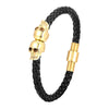 Multi-layer Bracelet Punk Stainless Steel Charm Magnetic Black Men's Leather Bracelets Skull Braided Bangles Jewelry - Image 9