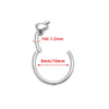 Heart Hinged Clicker Piercing Hoop for 16G Septum and Ear Piercings - Image 13