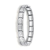Women's Jewelry 9mm Width Itanlian Elastic Charm Bracelet Stainless Steel Bangle ST - Image 13