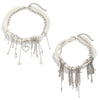 Multilayer Imitation Pearl Choker Necklace with Heart and Star Pendants - Image 11