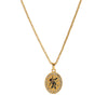Stainless Steel Painted Butterfly Dragonfly Pomegranate Snake Oval Diamond Necklace with Gold Plating - Image 7