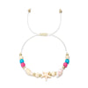 Shell and Starfish Charm Bracelet with Adjustable Rope Detail - Image 47