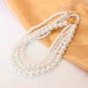 Pearl-Style Choker Necklace with Layered Bead Details - Image 28