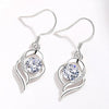 Zircon Water Drop Earrings For Women Silver Color Long Dangle Hanging Earring Female Wedding Ear Jewelry Gift - Image 14