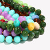 Colorful Candy Bead Strand Necklace Adjustable Gold Extension Chain Flat Oval Resin Beads Beach Women Jewelry - Image 2