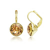Bella Drop Earring for Women Christmas Birthday Austrian Crystals Round Cut Dangle Silver Gold Color Pierced Jewelry - Image 31