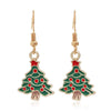 Christmas Tree Drop Earrings Small Bell Snowflake Earings for Women Cute Bowknot Dangle Earring Year Gift - Image 17
